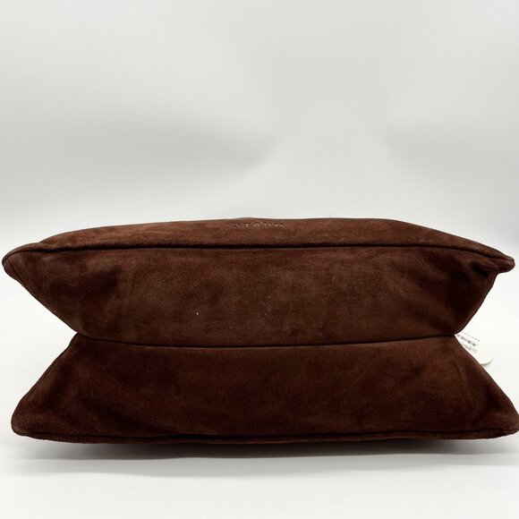 STAUD Mahogany Suede Vivi Shoulder Bag - Picture 5 of 11